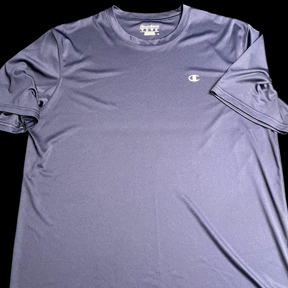 Champion Short Sleeve Shirt Navy Blue Size Large EUC - Picture 2 of 8